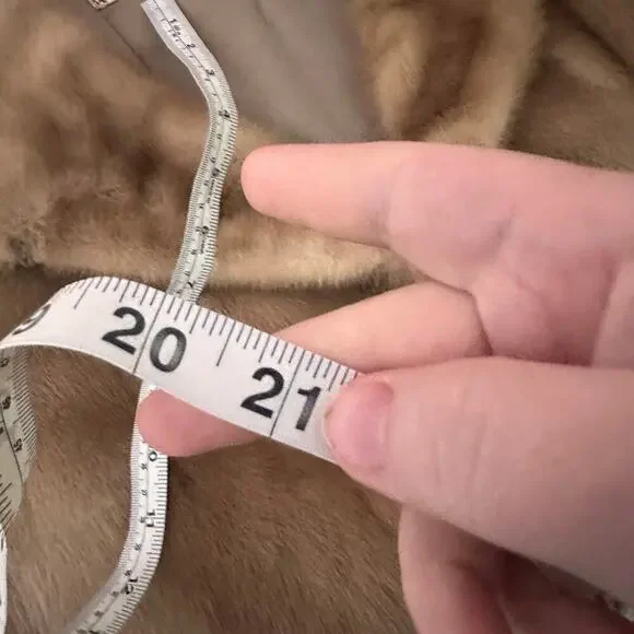 Vintage 1950s gittelman's sons philadelphia mink coat stole jacket Small - Picture 9 of 10